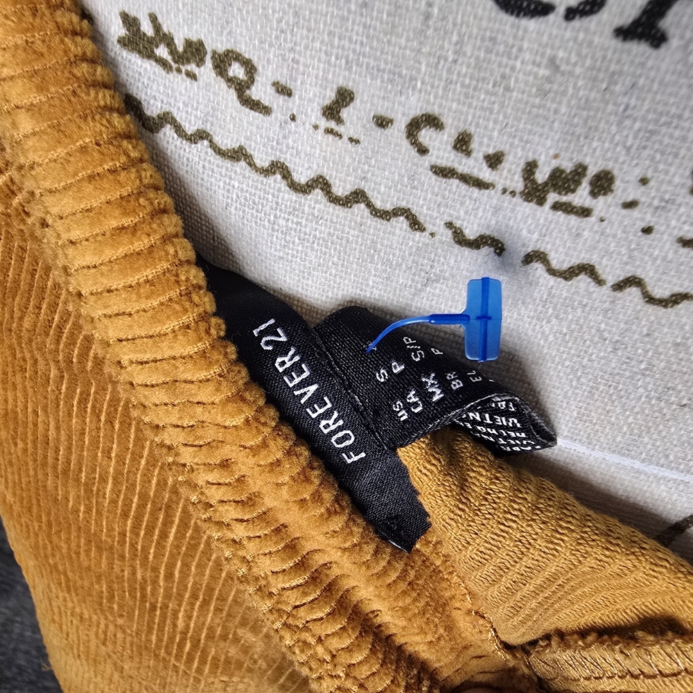 Forever 21 Mustard Corduroy Mini Skirt - Picture 3 of 3